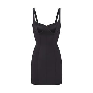 [BRAND NEW] Skims Stretch Satin Dress - Black, Small